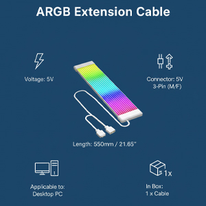 ARGB Extension Sleeved Cable