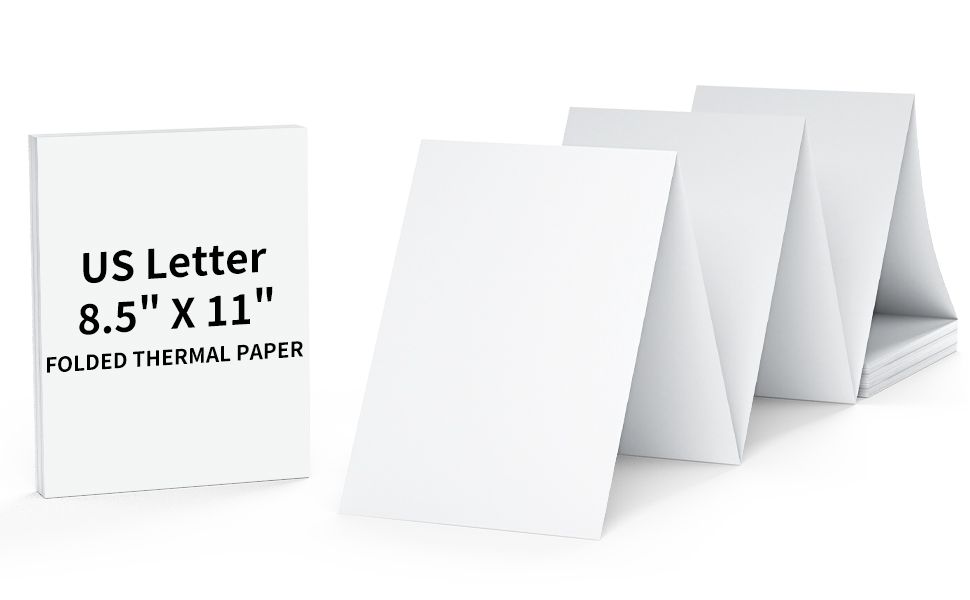 9527 Product folded thermal printer paper 8.5 x 11