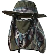 Fishing Hat,Sun Cap with UPF 50+ Sun Protection and Neck Flap,for Man and Women