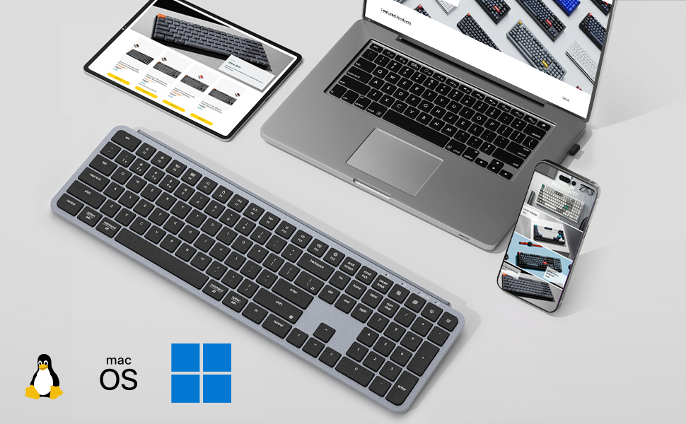 B6 Pro Ultra-Slim Wireless Keyboard