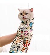 MANON ROSA Cat Grooming Wrap: Self-Adherent, Anti-Bite, Anti-Scratch, Anti-Escape Calming Wrap fo...