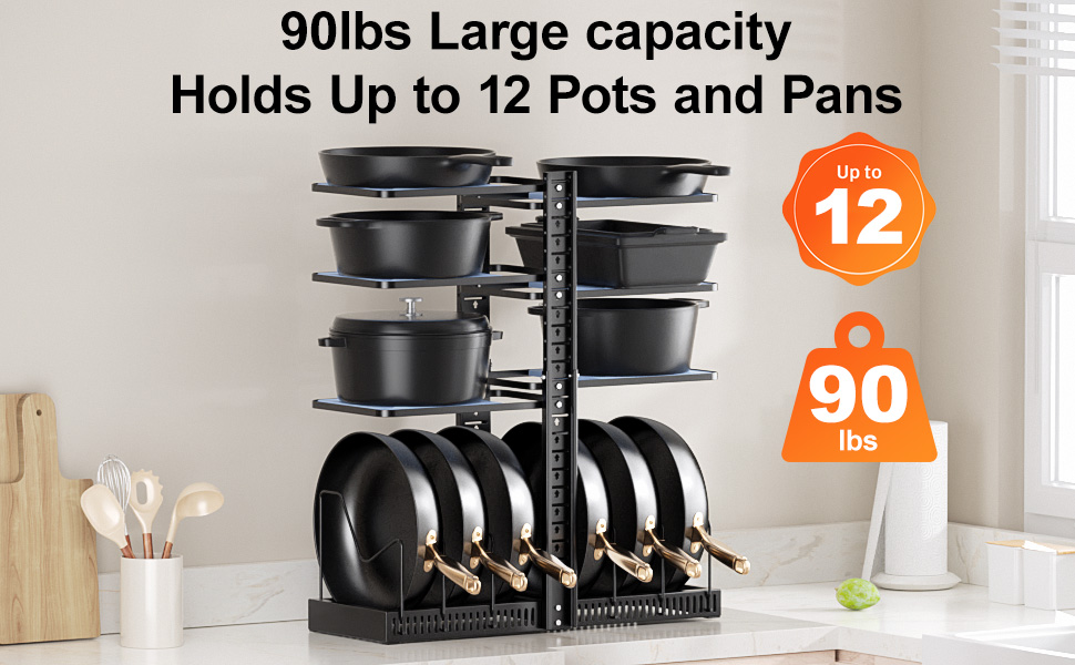 pan organizers inside cabinet