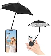 Grippopso Magnetic Phone Umbrella for Sun, Outdoor Phone Sunshade Shield Umbrella with Flexible A...