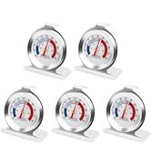 BOGERDACK 5PCS Refrigerator Thermometer, 2" Large Dial, -20~80°F/-30~30°C, with Red IndicatorAnal...