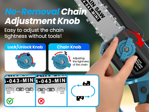 Tool-Free Chain Tensioning