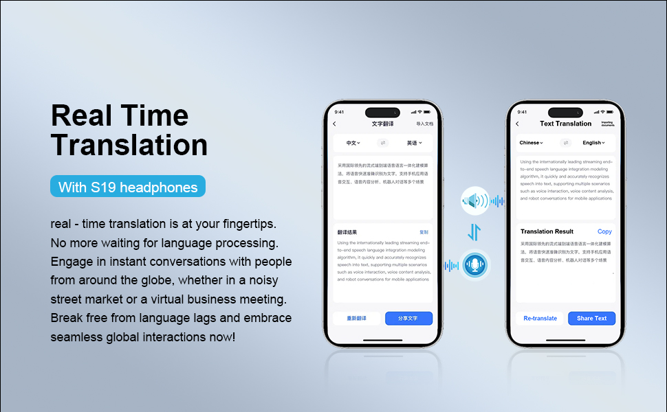 translation earbuds real time