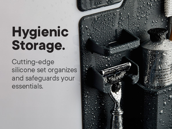 The Ultimate Silicone Shower Organizer.