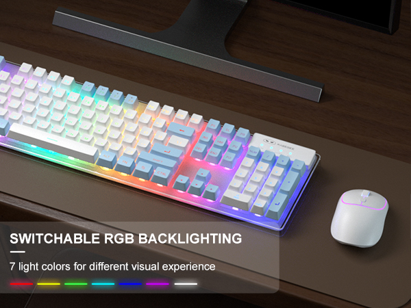SWITCHABLE RGB BACKLIGHTING