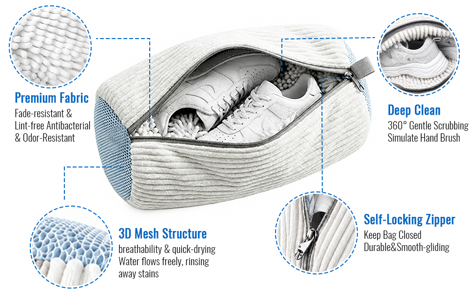 Shoe Washing Machine Bag