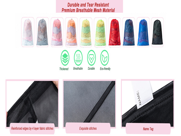 Mesh Laundry Bags with Adjustable Shoulder Strap