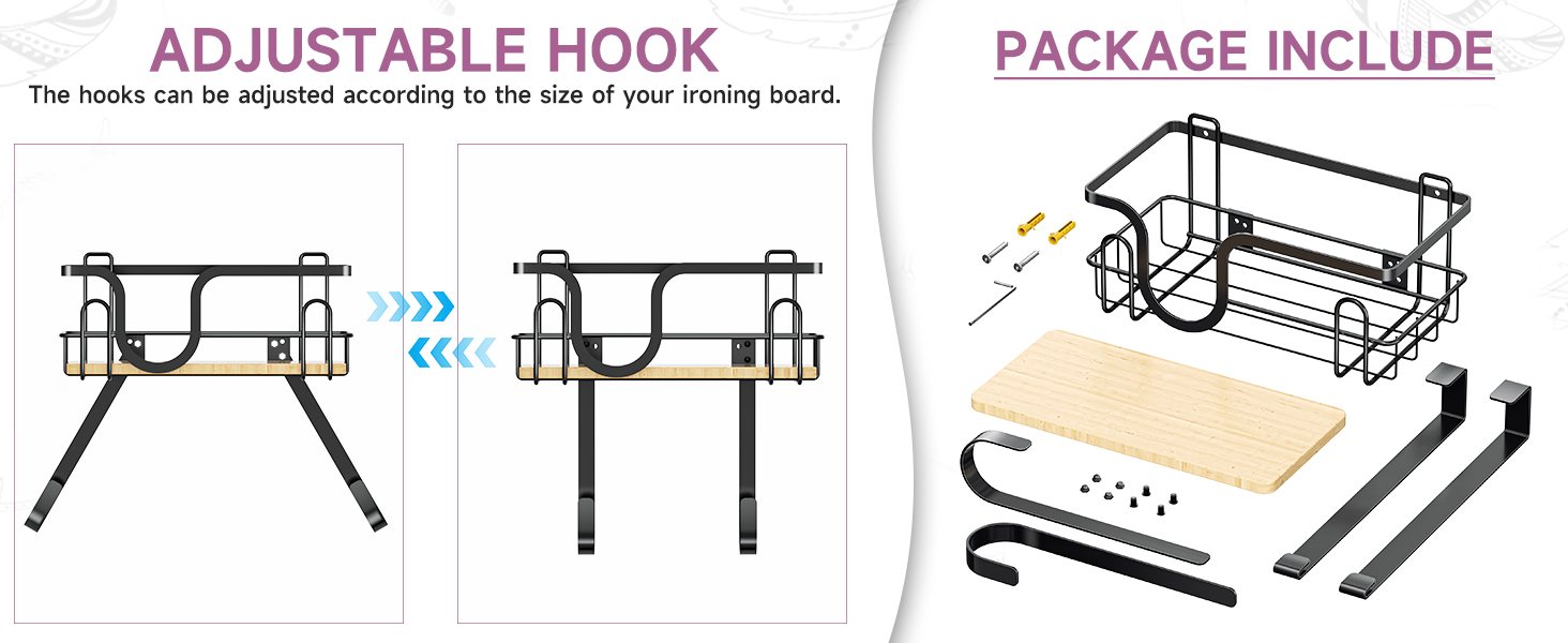 Over The Door Ironing Board Holder