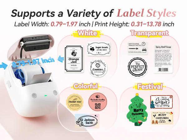 NIIMBOT B2 Label Maker Machine with Tape, Portable Bluetooth Label Printer with Multiple Templates