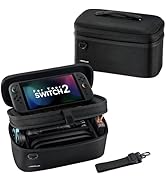 JSAUX All-in-One Carrying Case for Nintendo Switch 2, Travel Storage Bag Fits Dock, Pro Controlle...