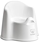 BabyBjörn Potty Chair, White/Gray | Potty Training Toilet, Easy-to-Clean, Removable Inner Potty, ...