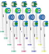 Qitizu Replacement Heads Compatible with Oral B Braun Electric Toothbrush, Replacement Toothbrush...