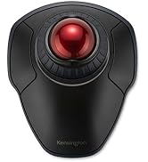 Kensington Orbit Wireless Trackball with Scroll Ring - Black-Red (K70990WW),