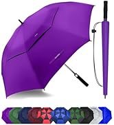 Baraida Golf Umbrella Large 62/68/72 Inch, Extra Large Oversize Double Canopy Vented Windproof Wa...