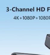 Dash Cam Front Rear and Inside: 3 Channel 4K Dash Camera with 5GHz WiFi IR Night Vision - WDR Car...