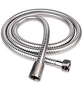 Rivix Shower Hose, 90 Inch Extra-Long Stainless Steel Handheld Shower Head Hose with Stainless St...