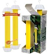Gideal 2-Pack Yellow Sticky Fly Traps Pest Control for Indoor/Outdoor Use, Gnat Trap for Flying P...
