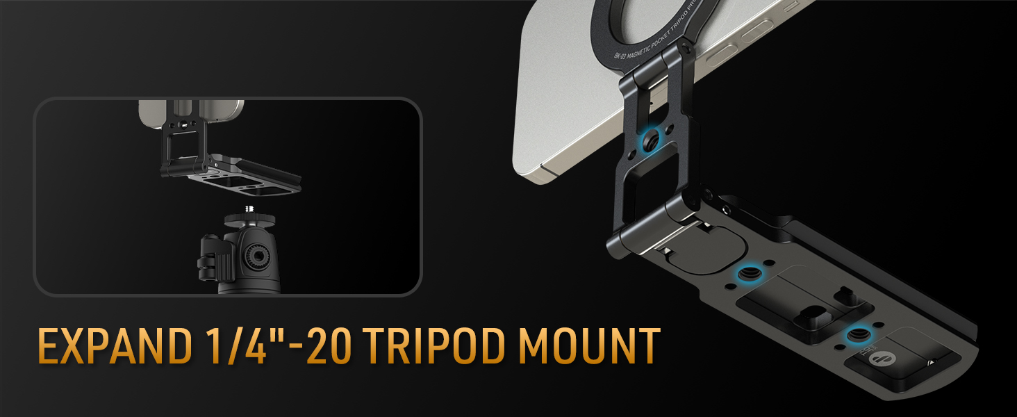 Dual Magnetic Phone Tripod