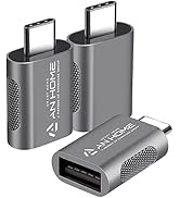AnHome 3-Pack USB 3.1 up to 10Gbps, USB C Male to USB A Female Adapter, Type C OTG Converter, Com...