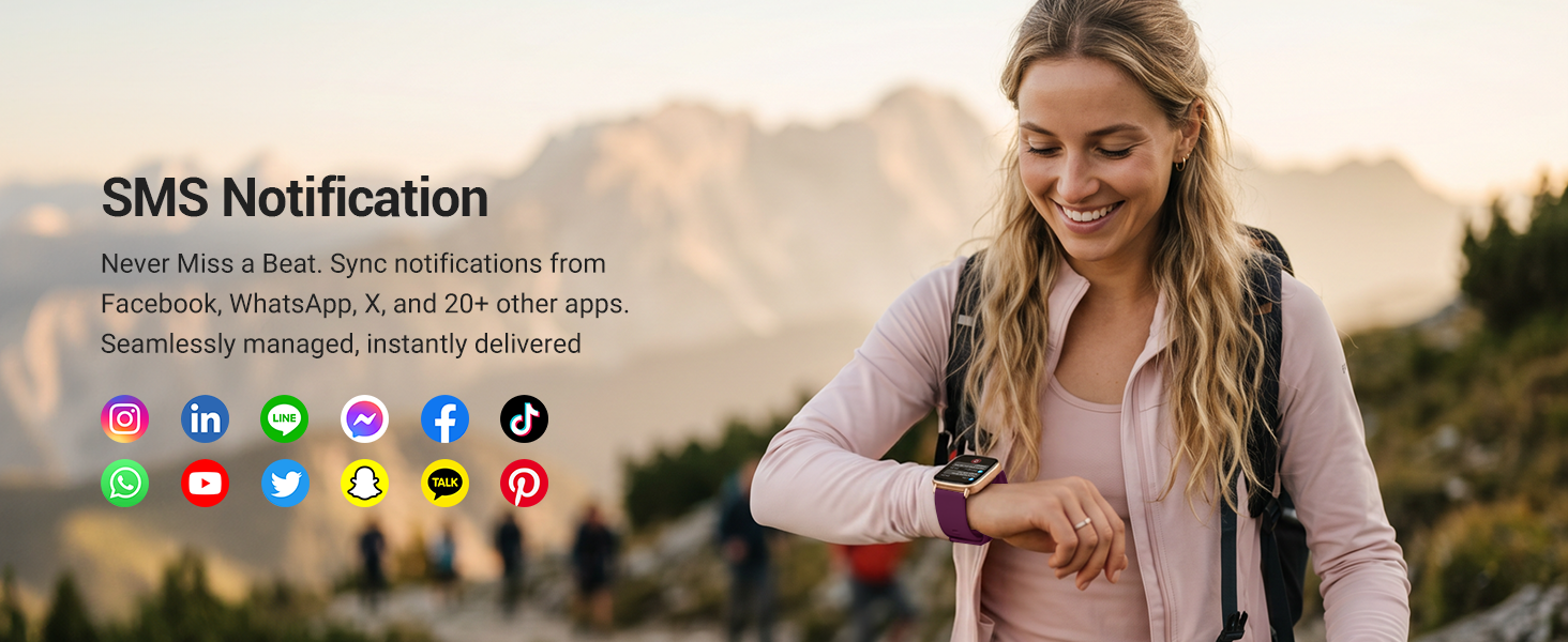 men smart watch with smart notification