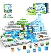 Magnetic Blocks-Build Mine Magnet World Ice Edtion,Toys for Girls Age 3 4 5 6 7 8 Princess Castle...