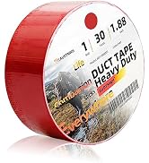 AUDTMWH Colorful Life Series Duct Tape Heavy Duty - 1.88 in x 90 ft, Red, Waterproof, Temperature...