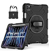 Case for iPad Pro 11 2022 4th Generation/ 2021 3rd Gen: Military Grade Protective Silicone Cover ...
