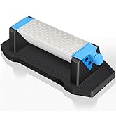 Diamond Sharpening Stone,3 Side 400/1000/6000 Grit Premium Industrial Diamond &amp; Ceramic Whetstone...