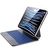 CHESONA Magnetic Floating Keyboard Case for iPad Pro 11 2022, Multi-Touch Trackpad with 7 Color B...