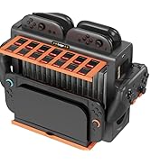 Switch Games Organizer Station with Controller Charger for Switch 2(2025)/Switch&amp;OLED, Charging D...