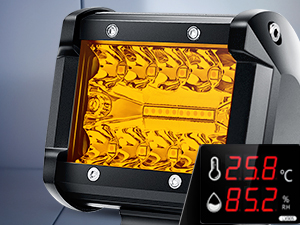 4 Inch 60W Amber LED Pods with Wiring Harness kit