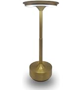 Mollislux Cordless Rechargeable LED Table Lamp, 11.5 inches Modern Portable Desk Lamps 3 Colors A...