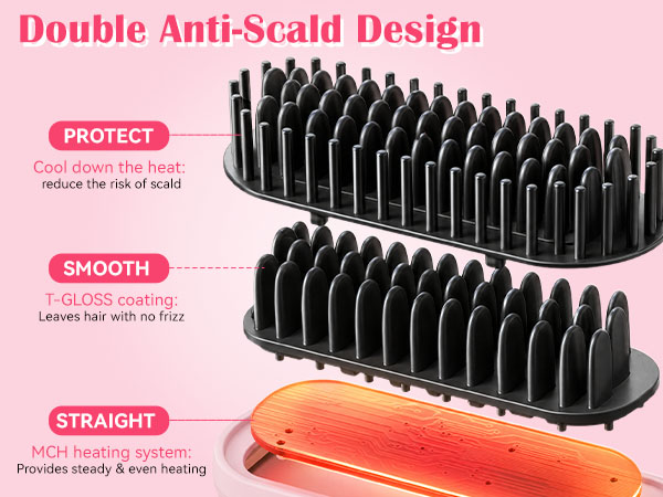 cordless brush straightener