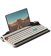 TPHRAVAL Typewriter Keyboard, Blue Switch Keyboard, Multiple Backlight Adjustment Modes, Wired/Wi...