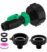 275-330 Gallon IBC Tote Hose Adapter, 3 Sizes IBC Tote Adapter - 2.44" Fine, 2" Fine, 2" Coarse T...