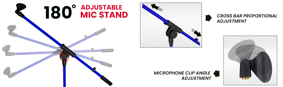 mike stands,mic boom,microphone boom,mic boom stand,magnetic mic holder,microphone stand boom