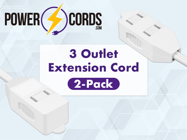 3 Outlet Extension Cord with Tamper Guard