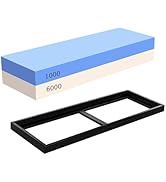 Sharpening Stone for Knives,Generic Dual Grit Whetstone 1000/6000 Knife Sharpener,Suitable for ki...