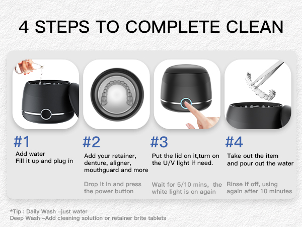 Midomi retainer cleaner