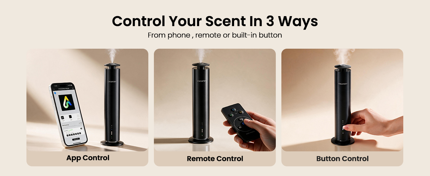 Control your scent in 3 ways