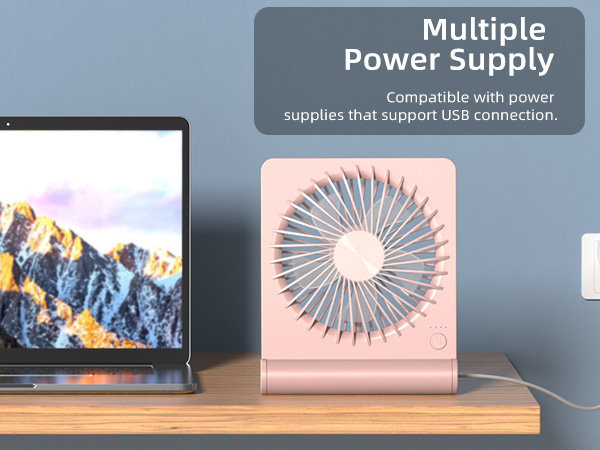 Koonie USB Fan, Strong Wind Ultra Quiet Small Desk Fan