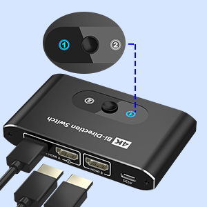 hdmi switch 2 in 1 out