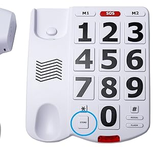 Large button desktop telephone