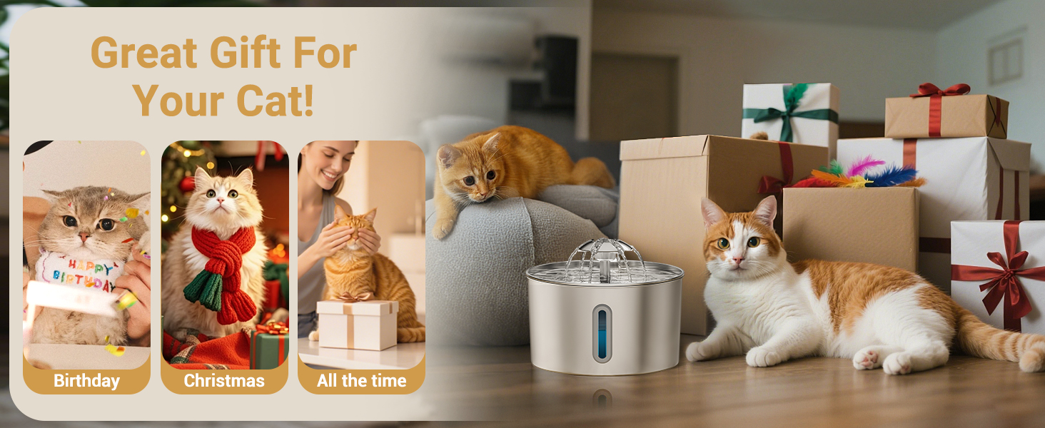 stainless steel pet water fountain