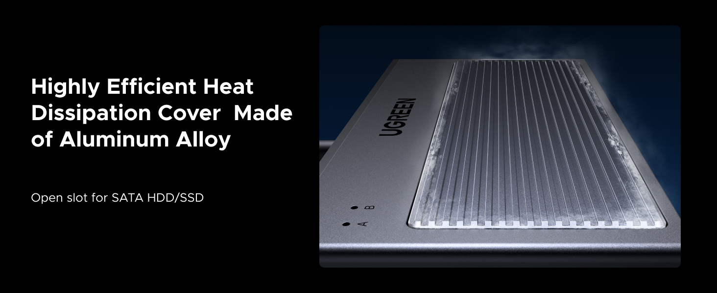 UGREEN 2 in 1 M.2 NVME SSD Enclosure and SATA Hard Drive Adater
