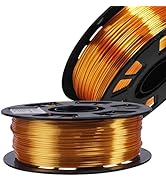 DO3D Silk Metallic Gold PLA 1.75mm 3D Printer Filament, 1kg Spool (2.2lbs) 3D Printing Material, ...