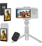 PJE Selfie Monitor Screen Phone Vlog for iPhone and Android, Magnetic Back Camera Monitor with Bl...